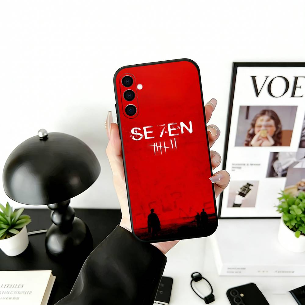 

S-Seven Phone Case For Samsung Galaxy A73,A72,A71,A70,A53,A52,A51,Soft Silicone Black Cover Samsung a31