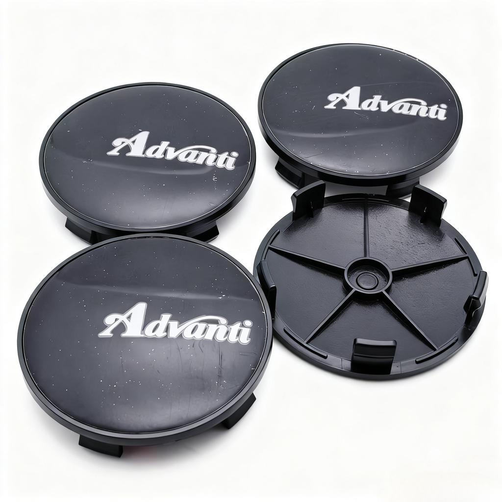 4pcs Advanti Racing Logo Emblem Badge Car Wheel Center Caps 68MM 63MM Wheels Hub Cap Rim Hubcaps Cover Replace Car Accessories