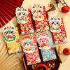 6pcs Gilded Lucky Money Bag Solid Red Packet Creative Cartoon Snake  Red Envelope  2025 Year