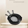 ZISIZ 20cm Mini Cast Iron Frying Pan Set