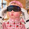 Funny Face Balaclava Baby Mask, Breathable Ice Silk Cover, Anti-Slip Covering Full Protection Neck Gaiter for Outdoor Cycling Riding Sun Mask