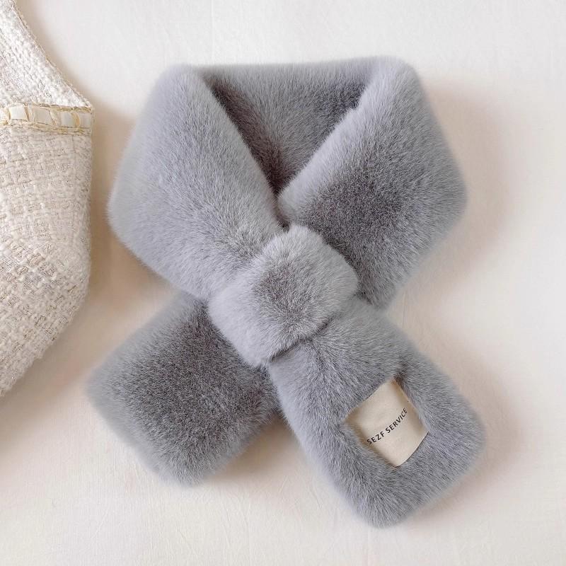 Winter Thickened Warm Imitation Rabbit Fur Fake Collar Scarf