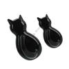 Q1FD 2pcs Easy Installation Decorative Plastic Cats Hooks With Adhesive Backing Storage Organizers For Coats Keys Accessories