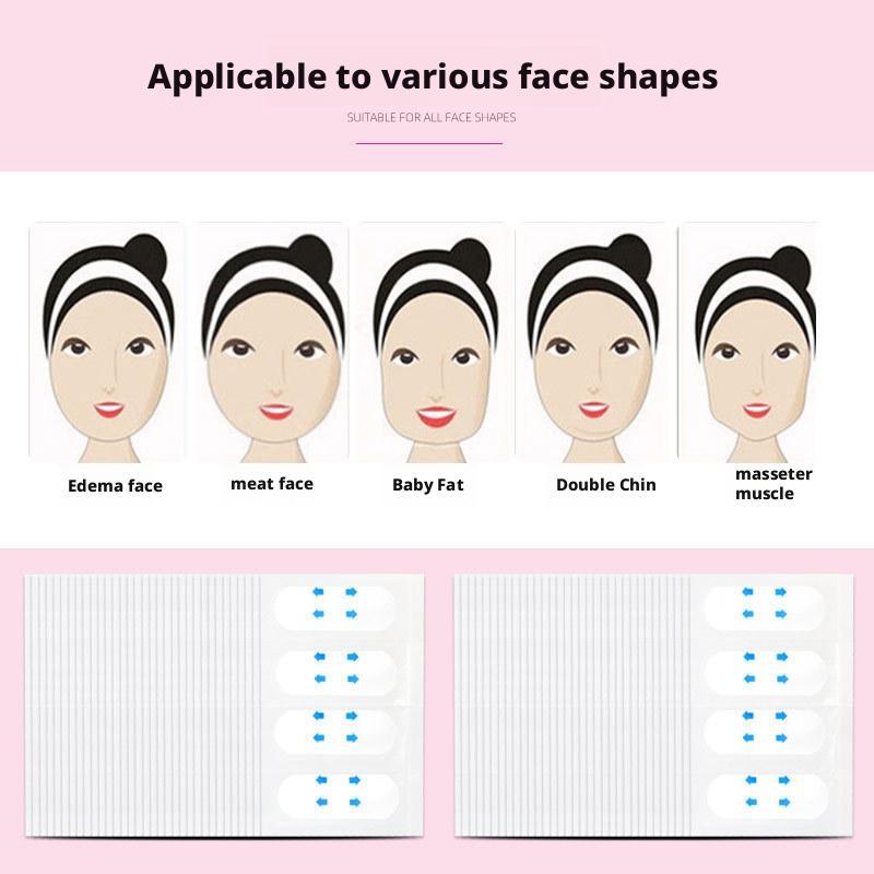 40pcs Invisible V Face Lift Tapes Wrinkle Removal Sticker Face Forehead Neck Sticker Pad Anti Aging Patch Facial Slimming Mask