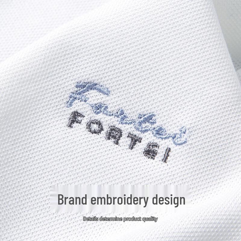 FORTEI Men's Silk-Blend Antibacterial Business Casual Polo Shirt