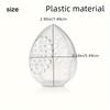 1pc/2pcs Makeup Egg Plastic Storage Box, Egg-shaped Makeup Puff and Sponge Display Rack - Stylish Storage Organizer with Ventilation