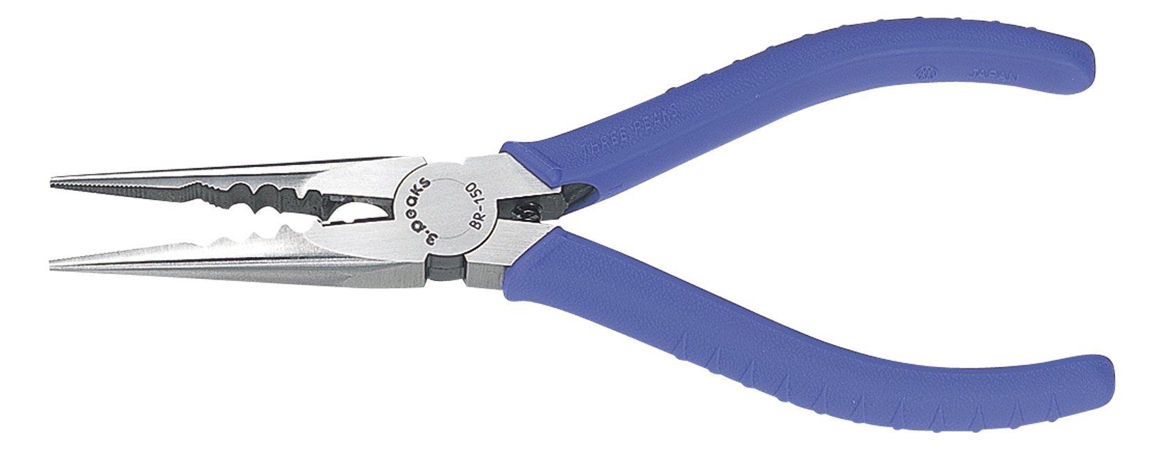 

Three Peaks Giken Long Nose Molded 3.peaks All-Purpose Pliers, Grip, 150mm, BR-150Z-S синій