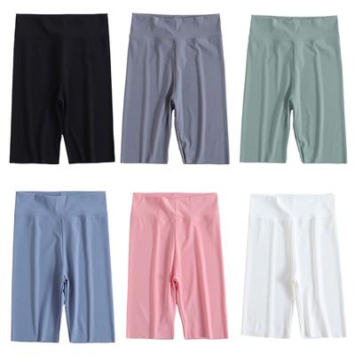 Children Girls' Sports Shorts Solid Color Elastic Waist Dance Short Pants