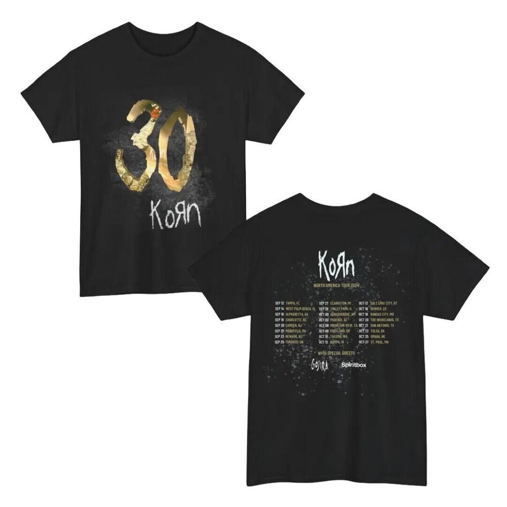 Футболка Korn North America Tour 2024 Рок-мерч PA0810_24 Унисекс Футболка XXXXL