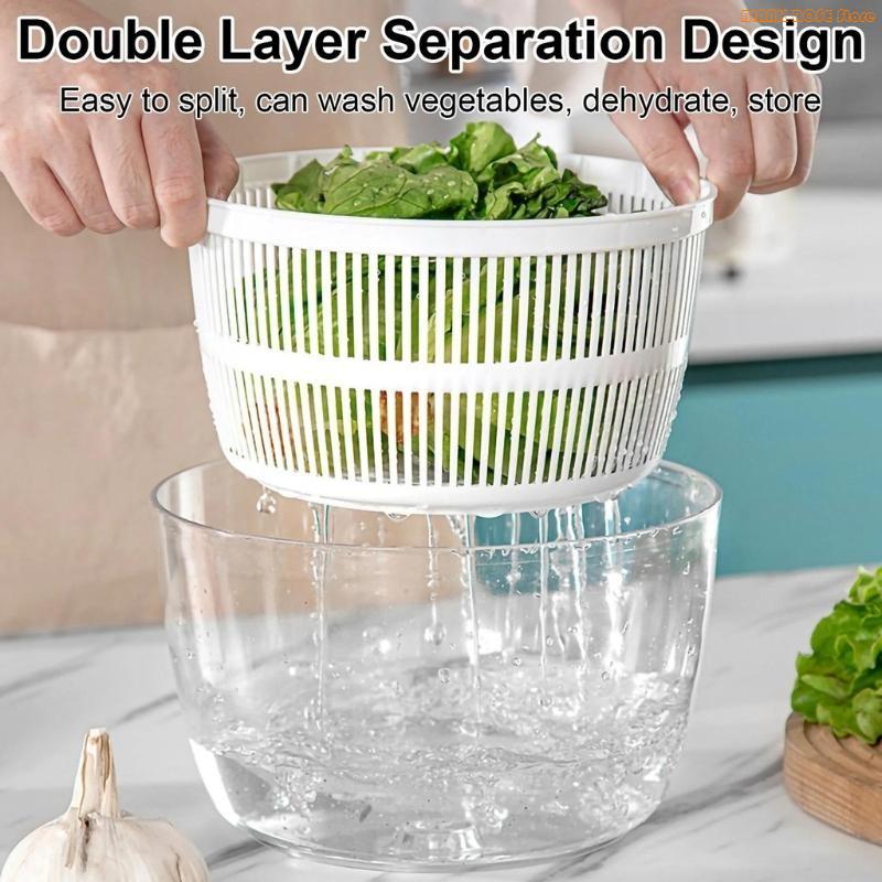 K1AE Multifunctional Vegetable Salad Spinner Washer Dryer Drainer Mixer with Lid