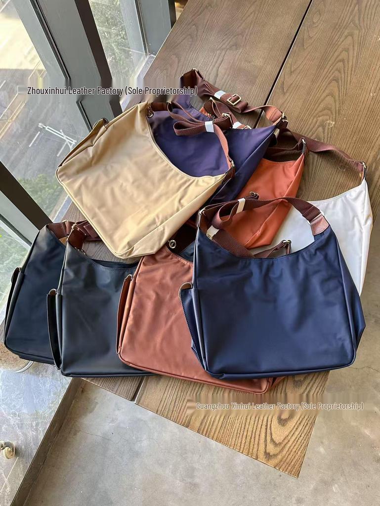 Faye Wong Style Dragon Inlay Waterproof Nylon Crossbody Hobo Bag - Large Capacity Travel Shoulder Bag