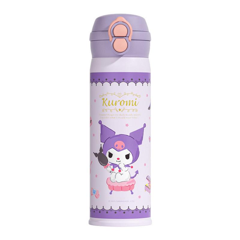 Детская термобутылка Sanrio Kuromi из нержавеющей стали 316 для школы и путешествий Kuromi