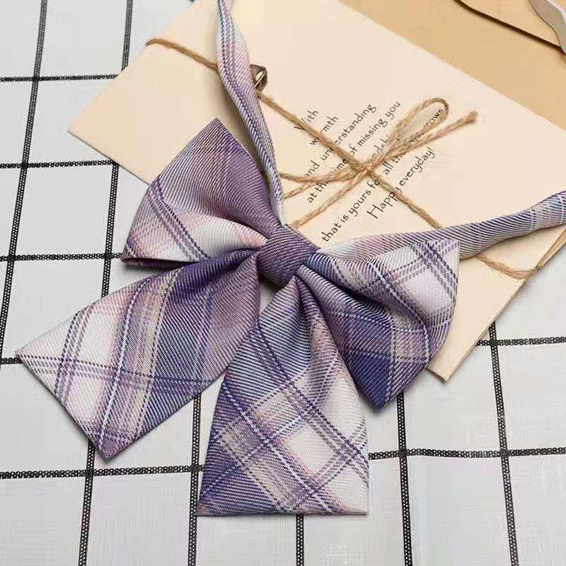 Japanese Academy Style Women's Uniform with Floral Bow Tie