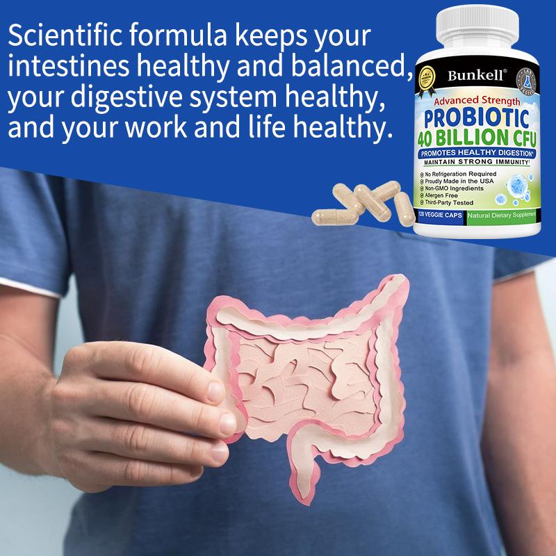 High-efficiency Probiotic Capsules, 40 Billion CFU, 120 Capsules