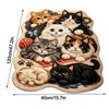 Washable Cat Print Rug Plush Carpet New Bedside Rug  Home Decoration