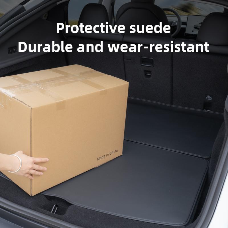 For Tesla Model Y Juniper Trunk Mat Full Coverage Trunk Both Side Guards Seat Backrest Protective Pad Cargo Liner Protective Pad