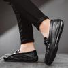 Fashion Male Comfortable Loafers Men Wedding Dress Shoes Men Slip on Driving Shoes Leather Fashion Business Shoes Men Luxury Brand Flats