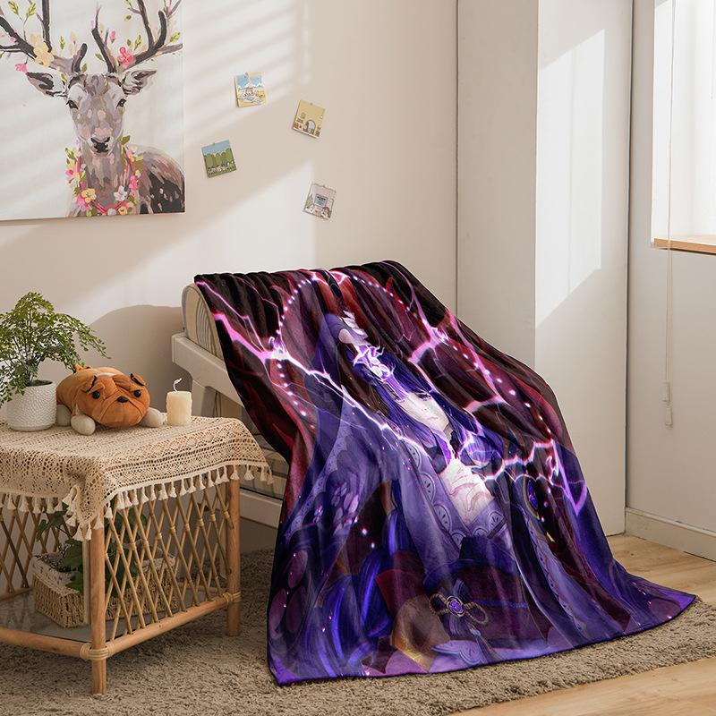 Cartoon Original God Series Flannel Blanket 3D Printed Sofa Blanket Thickened Blanket