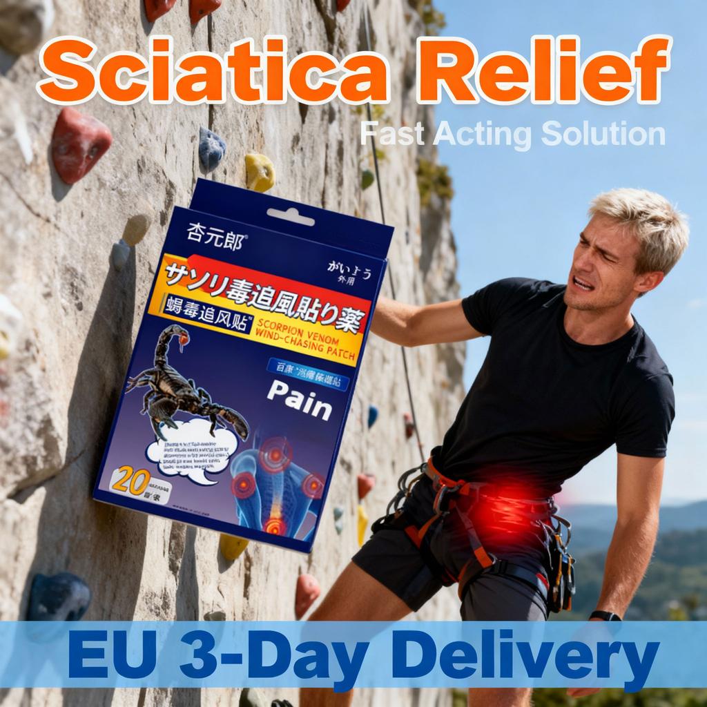 Natural Lower Back Sciatica Patch - Herbal Non-Irritating Daily Use