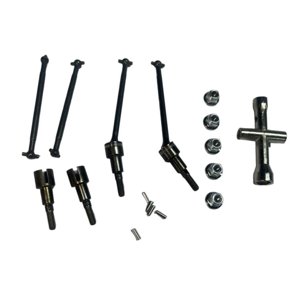 1:16 RC Front Rear Drive Shaft Modification Replace Easy to Install Sturdy Accessories for 16101 16102 16201 Hobby Car Truck