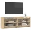 TV Stand 135 x 33 x 47 cm Sonoma Oak Wood Based Panel