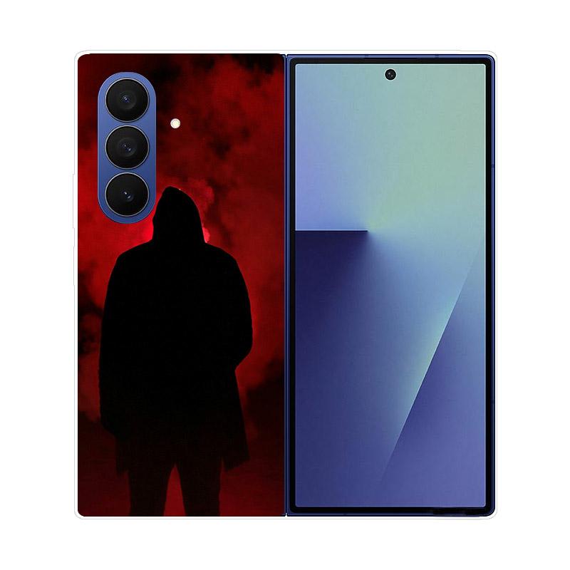 Transparent Folding Phone Case For Samsung Galaxy Z Fold 6 7 Clear Shockproof Hard PC Cover For Samsung Z Fold7 Fold6 Shell Capa