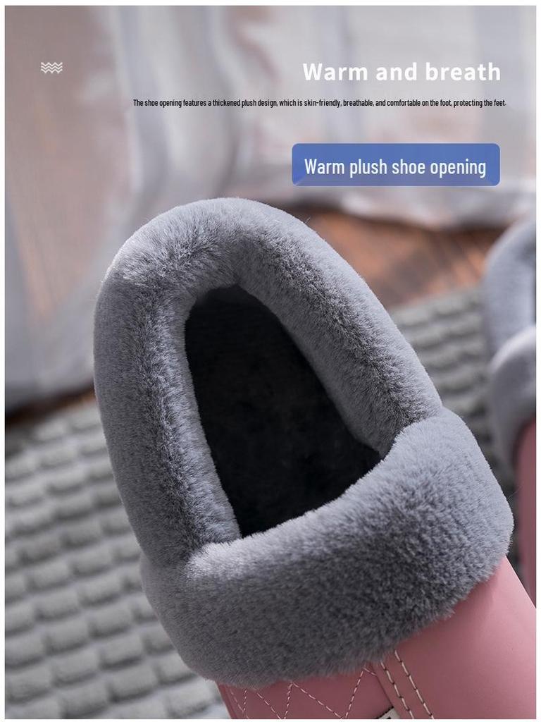 Herens Waterdichte Katoenen Pantoffels - Winter 2025 Stijl, Binnen/Buiten, Grote Maat