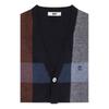 Daks Wool Blend Big Check Cardigan Dmp1swcd201n1