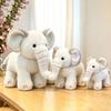 Cute Cream Elephant Plush Toy For Kids Girls Boys Gift With Pp Cotton Filling