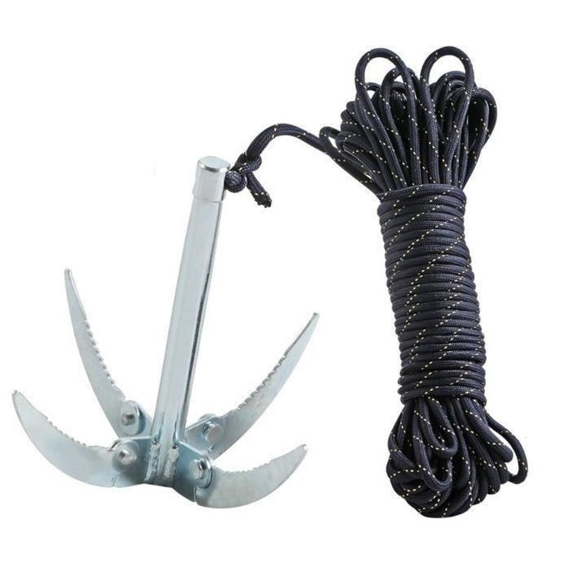 Borttagning av Vattenväxter Fiske Vattengräsrensare med Rep för Gräsrensning