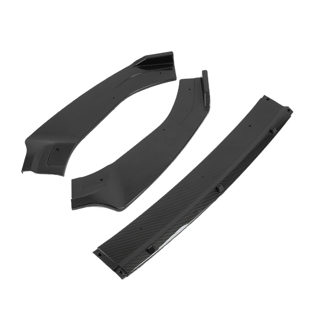 3 Sections Front Bumper Splitter Lip Spoiler Replacement for MK7 MK7.5 GTD R 20132020