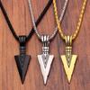 1PC Triangular Spearhead Men's Alloy Vintage Arrow Pendant Necklace