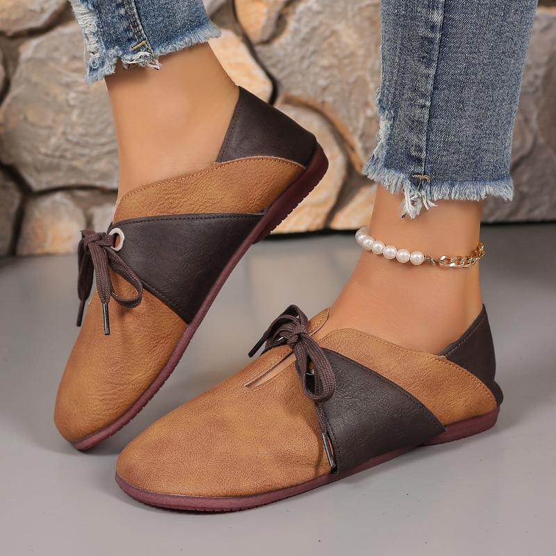 Fashion 2025 New Leather Casual Women's Shoes Retro Flat Shoes Soft Sole Leather Large Size Non-slip Sports Shoes for Women Sneakers