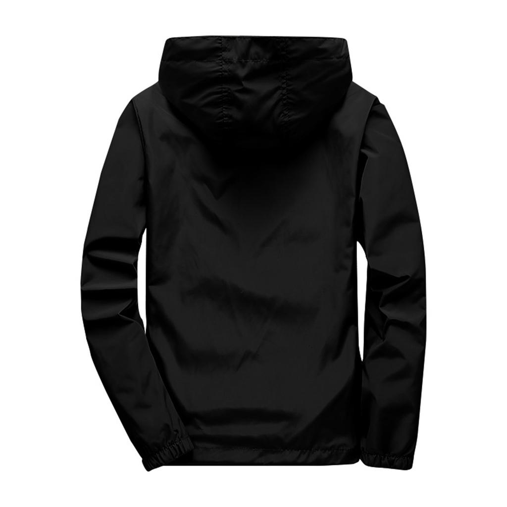Vêtements d'extérieur amples et de couleur unie pour hommes, été, légers, grande taille, protection solaire, veste coupe-vent imperméable