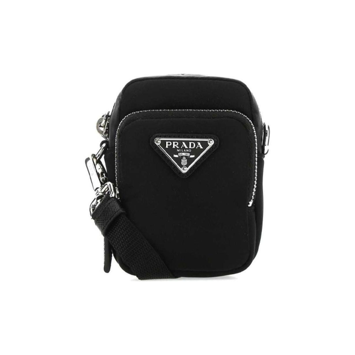 

Prada Triangle Logo Recycled Nylon Mini Phone Bag Men bags Black 2ZT0252DMI-F0002 Box(Basic Set+Box)