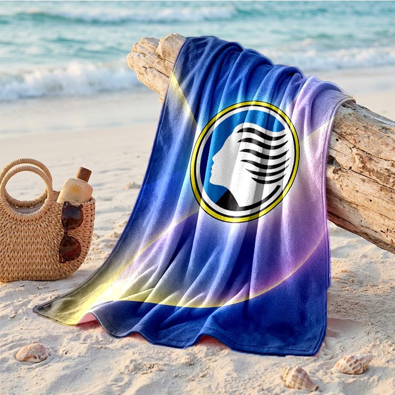 Asciugamano da Spiaggia in Microfibra con Stampa Atalanta FC Asciugatura Rapida Assorbente Grande per Spiaggia Nuoto Viaggio