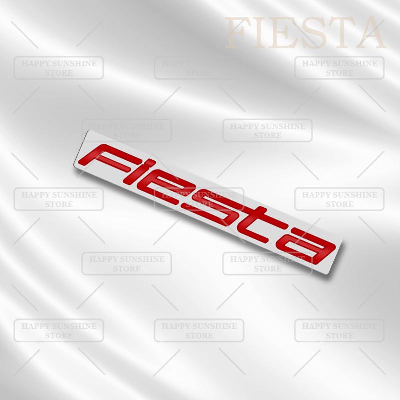 KFLV8 3D Metal For Ford Fiesta Mk8 Rear Tailgate Boot Badge 2017-2021 Car Sticker Trunk Body Letters Emblem Decoration Accessory
