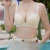 Latex Underwear for Women Gathered Flat Chest Sexy and Seamless Bra Thickened Anti Sagging Gathered Accessory Breasts No Steel Ring Bra