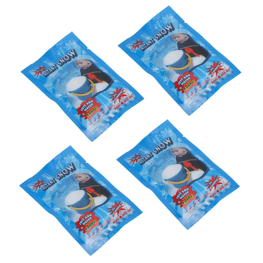 20 STÜCKE Falschschnee-Pulver Sicher Flauschig Simulation Künstlicher Schnee für Winterdekoration Feiertagsparty-Zubehör