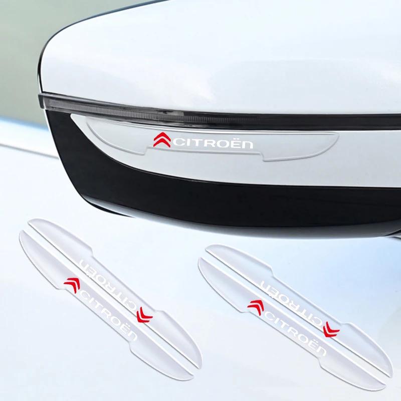 4pcs Car Edge Corner Guard Protective Sticker For Citroen C4 C2 C5 C6 C4L CACTUS C3XR HU83/VA2 Blade CE0536 Auto Accessories YX3