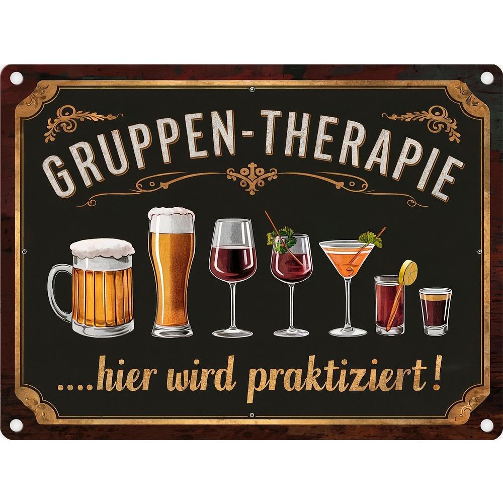 Mir Reichts Ich Trink Jetzt Bier Metal Sign Funny German Wall Art for Bar Kitchen Man Cave Beer Gift