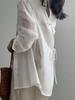 Women's Lightweight Tencel Sun Protection Jacket - 2025 Summer Frog Button Long Sleeve with Back Slit
