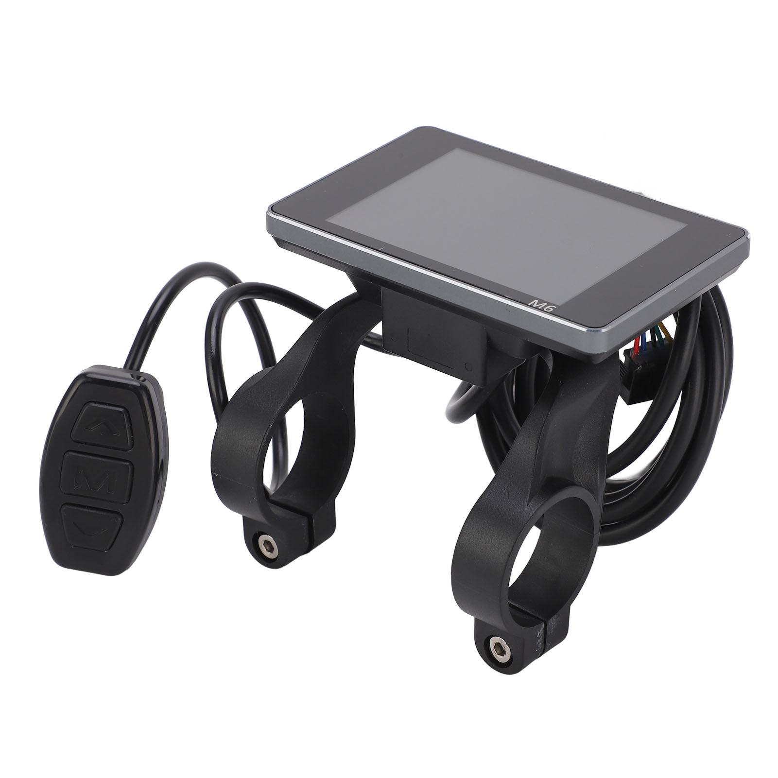 Electric Bicycle M6 LCD Display Meter 36V 48V Control Computer Panel with 5 Pin SM Plug