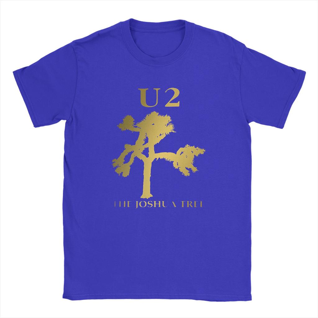 Men U2 Band T Shirts Premium Joshua Tree Cotton Clothes Crazy Short Sleeve Round Collar Tees Party T-Shirts