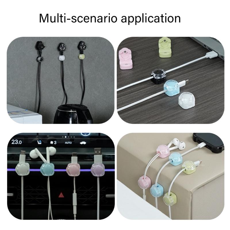 Multipurpose Magnetic Cord Winder, 6Pcs/set Easy Cable Storage Solution Magnetic Cable Management for Home and Office