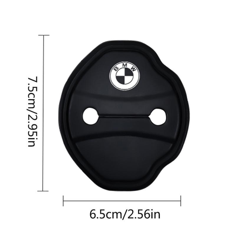 BBKT7 Car Silica Gel Door Lock Protective Cover Door Lock Buckles For BMW X5 X6 F30 F34 F10 F20 G20 G30 F15 F16 1 3 5 7 Series Sticker