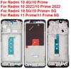LCD Middle Frame For Xiaomi Redmi 10 11 Prime Plus 4G 5G 2022 LCD Front Housing Middle Frame Bezel Chassis Shell Repair Parts