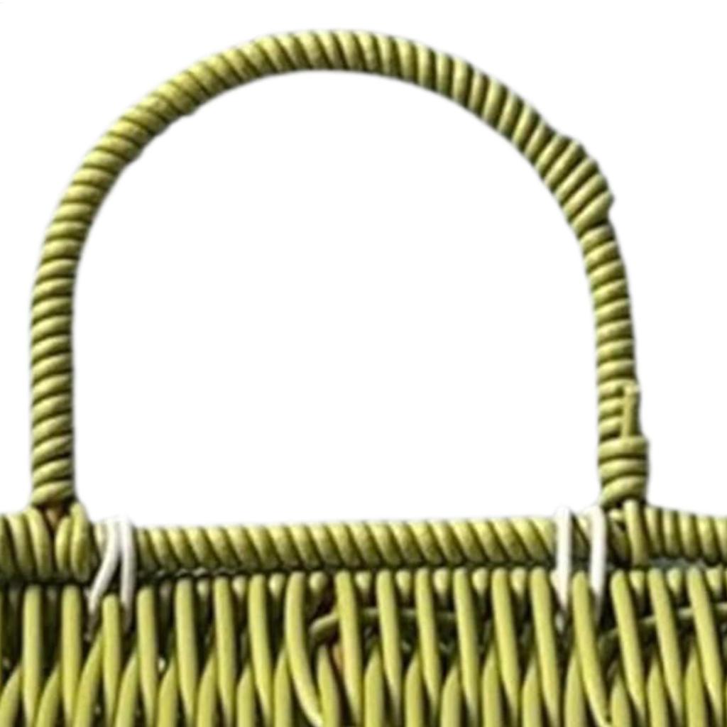 Cute House Shape Rattan Basket Rattan Woven Picnic Storag Basket Vintage Wedding Favors With Lid Creative Rustic Deco Organizer