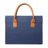 Large capacity solid color briefcase business commuter men's and women's A4 file bag 15.6 inch laptop bag exhibition bag