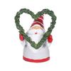 Christmas Gnome Figurines Resin Garden Decor Holiday Home Tabletop Ornament Red Gray